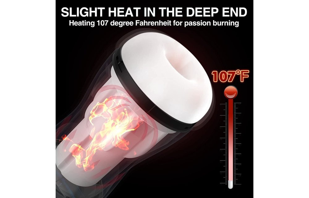 Adult Sex Toys - Male Masturbator Sucking, Vibrating, Stroking and Heating Masturbation Cup