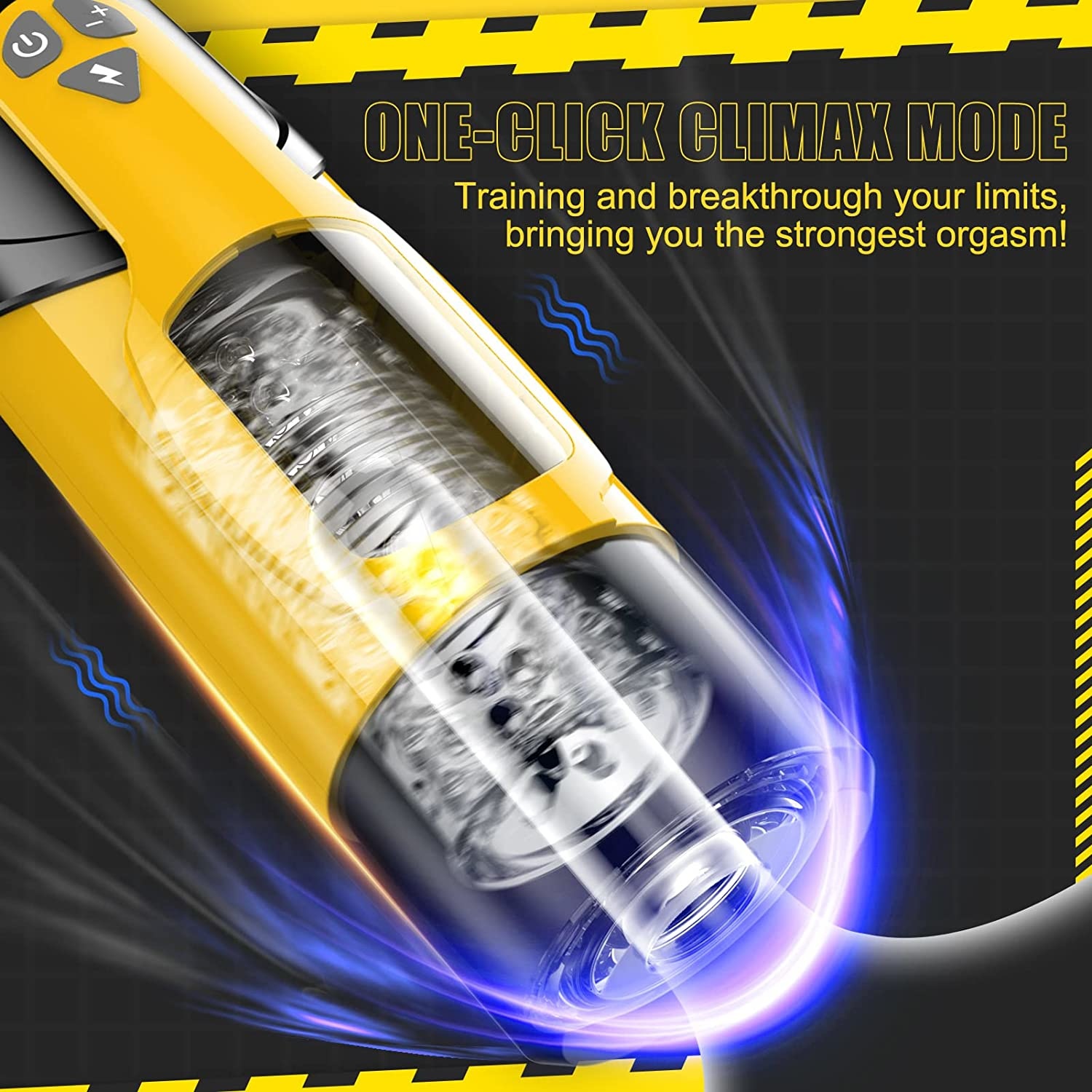 Adult Sex Toys - Male Masturbator Cup with Thrusting & Rotating Modes