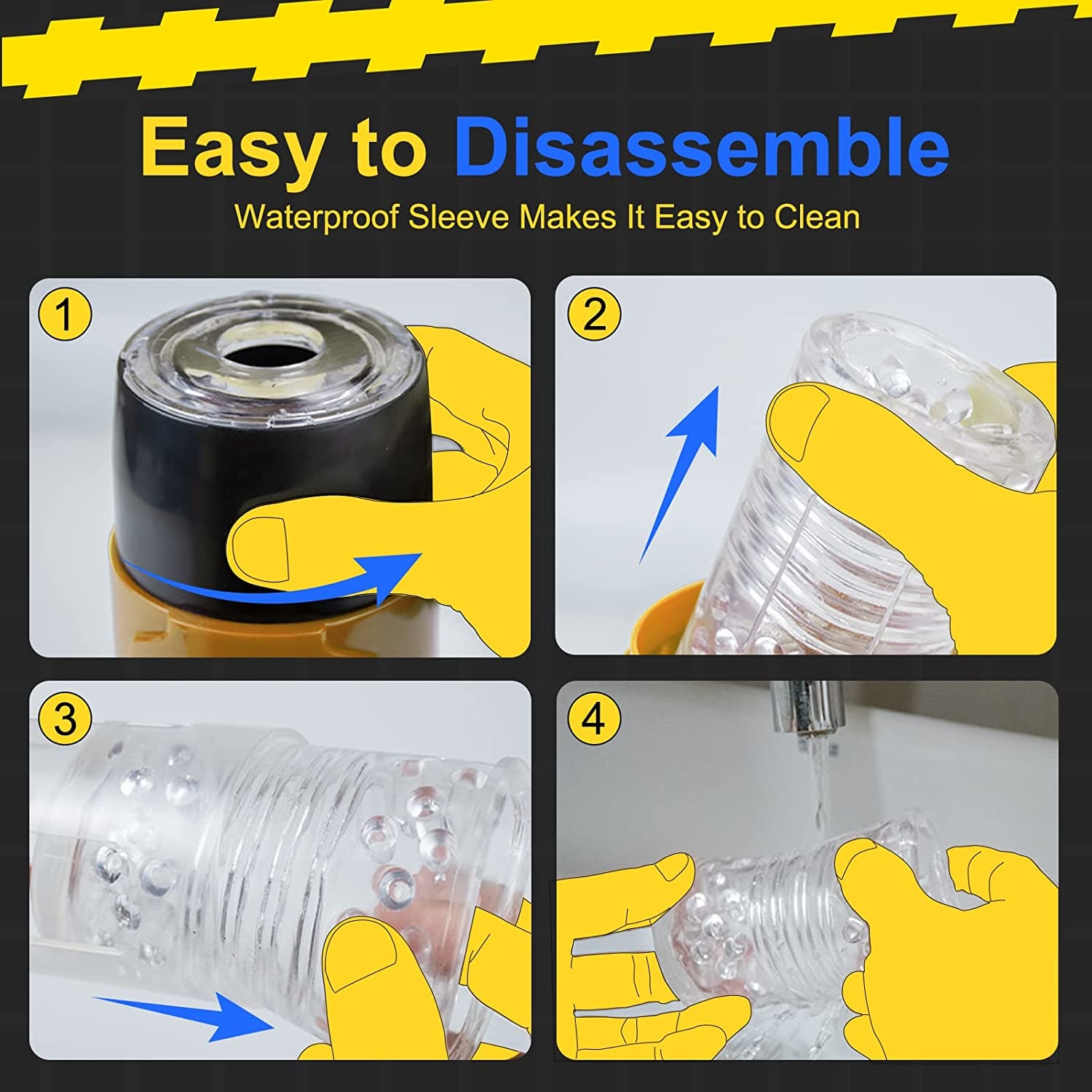 Adult Sex Toys - Male Masturbator Cup with Thrusting & Rotating Modes