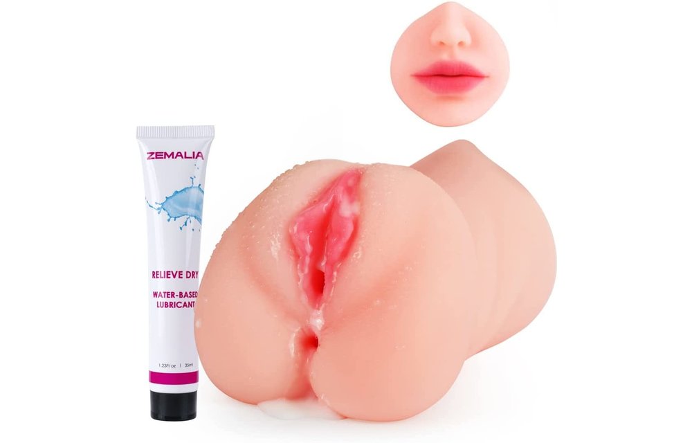 Adult Sex Toys - Male Masturbator 3D Realistic Masturbator Toy with 3 Holes