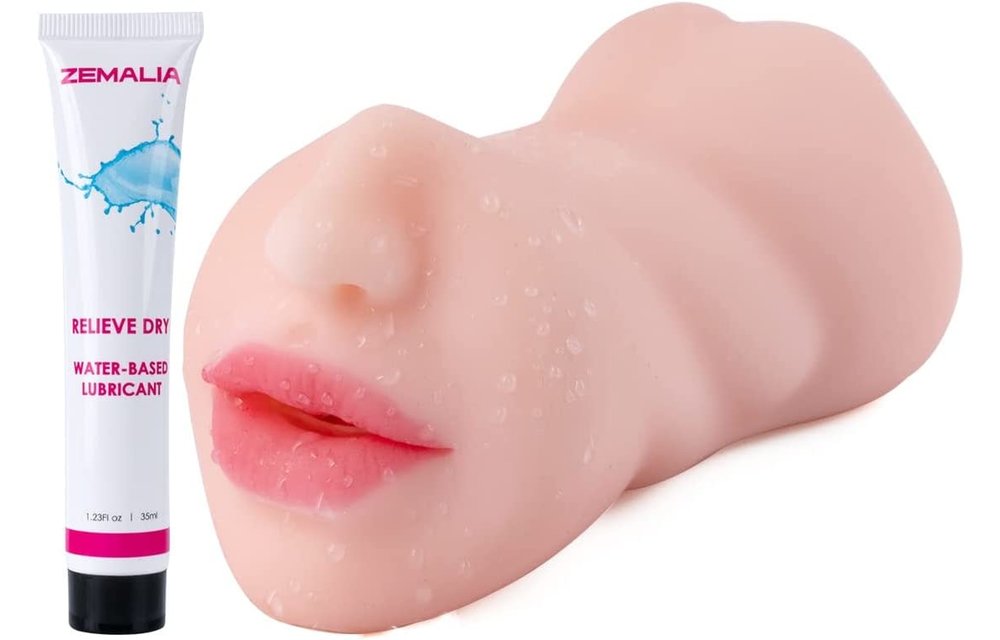 Adult Sex Toys - Male Masturbator 3D Realistic Masturbator Toy with 3 Holes
