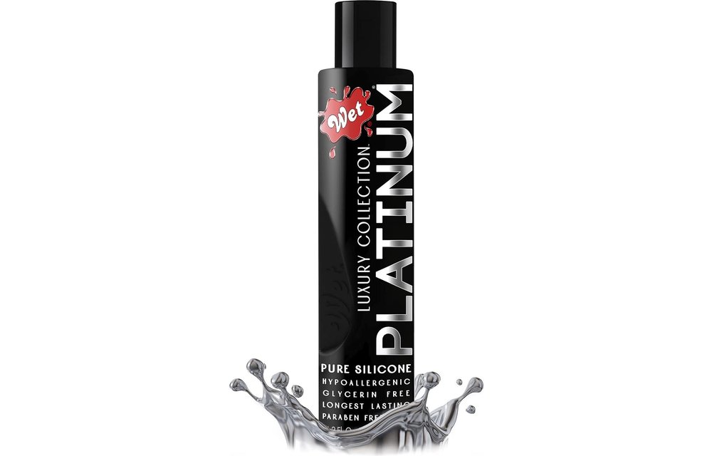 Sexual Lubricant - Wet Platinum Silicone Based Lubricant 4.2oz/124ml