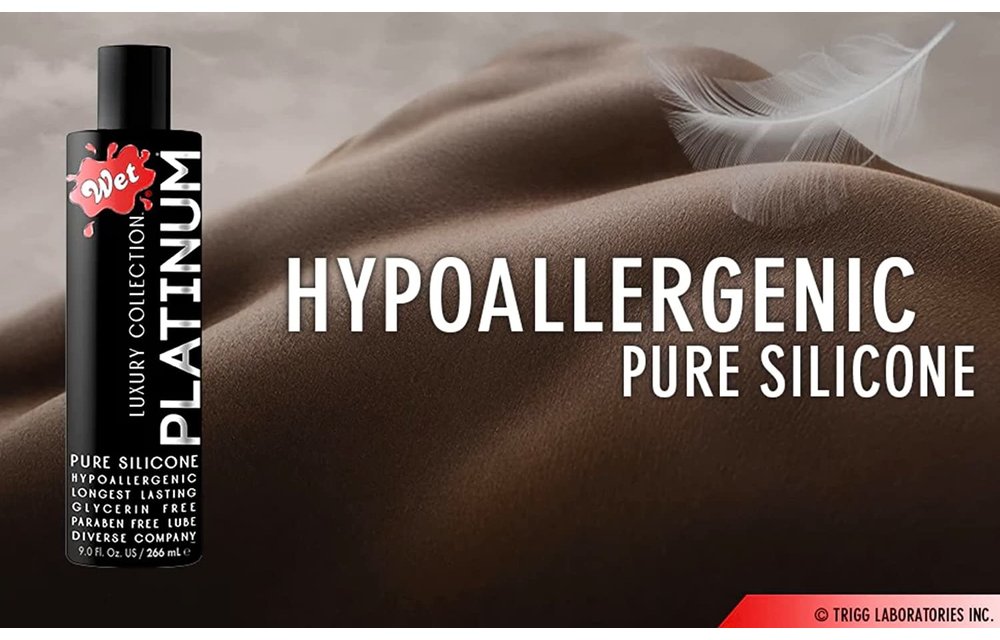 Sexual Lubricant - Wet Platinum Silicone Based Lubricant 4.2oz/124ml