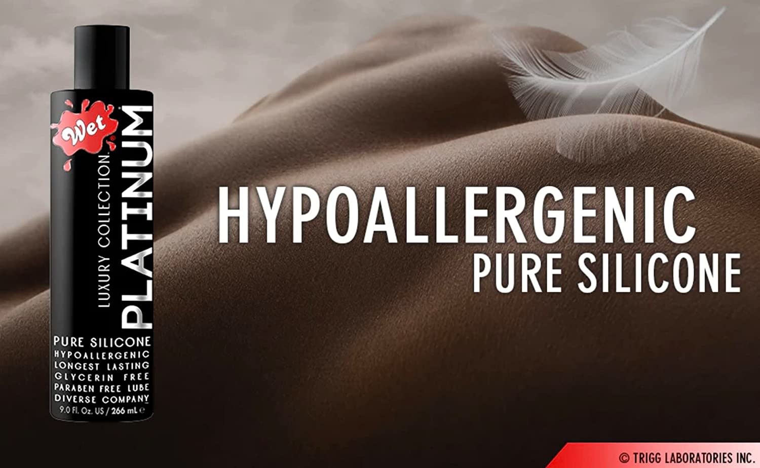 Sexual Lubricant - Wet Platinum Silicone Based Lubricant 4.2oz/124ml