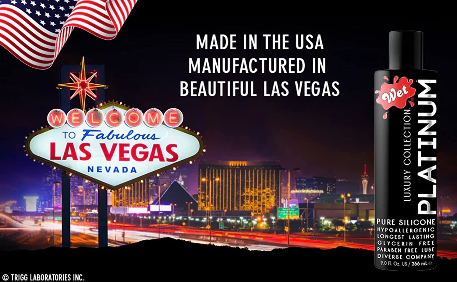 Sexual Lubricant - Wet Platinum Silicone Based Lubricant 4.2oz/124ml