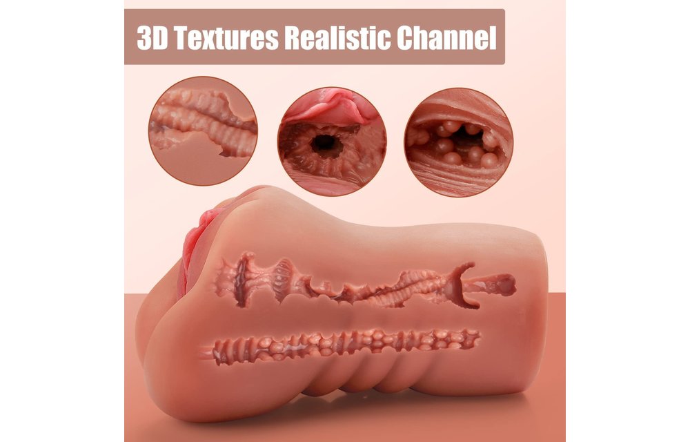 Adult Sex Toys - Realistic Masturbator Twin Tunnels Realistic Vagina and Ass