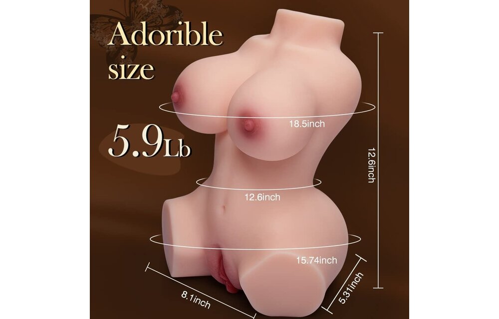 Adult Sex Toy - Realistic Vagina & Ass Masturbator Vanilla