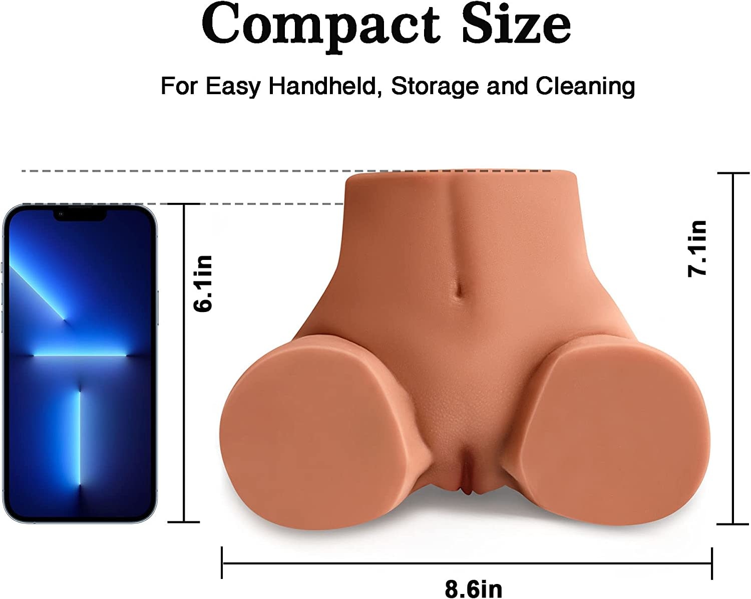 Adult Sex Toy - Realistic Pocket Pussy Ass Male Masturbator WHEAT