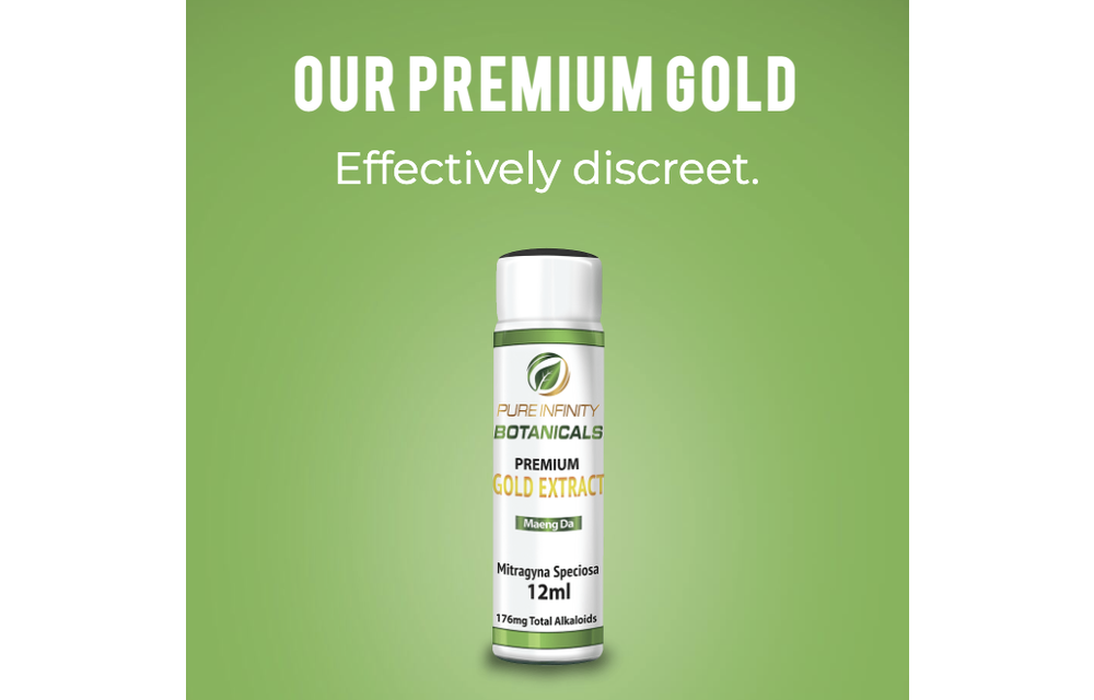 Pure Infinity Botanicals - Kratom Extract Liquid Maeng Da Gold 12ml