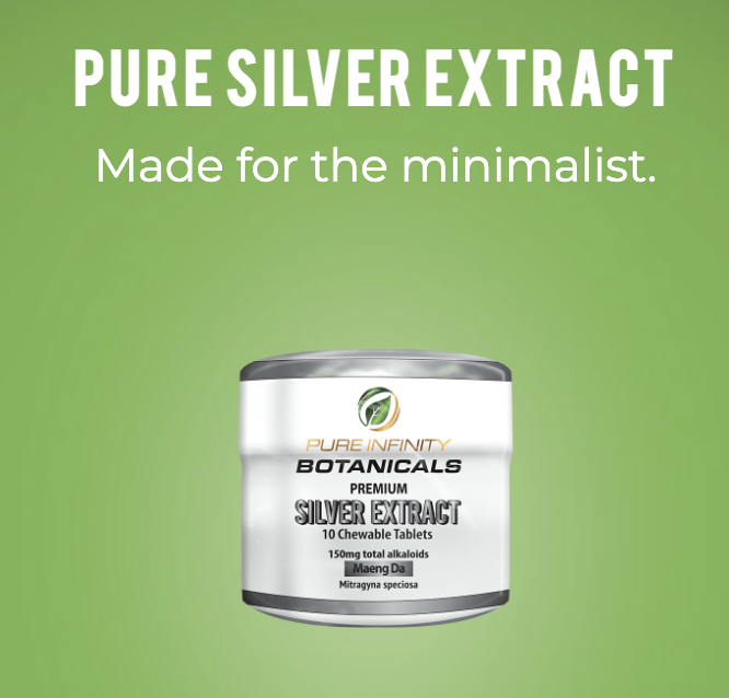 Pure Infinity Botanicals - Kratom Extracts Tablets SILVER 10ct