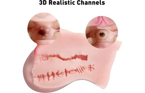 Adult Sex Toy - Realistic  Pocket Pussy Ass Male Masturbator FLESH