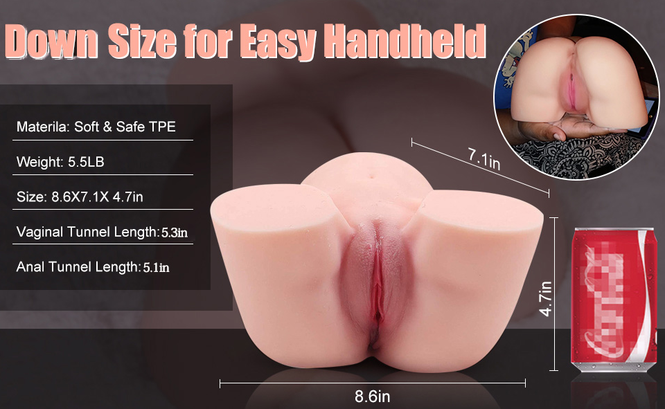 Adult Sex Toy - Realistic Pocket Pussy Ass Male Masturbator FLESH