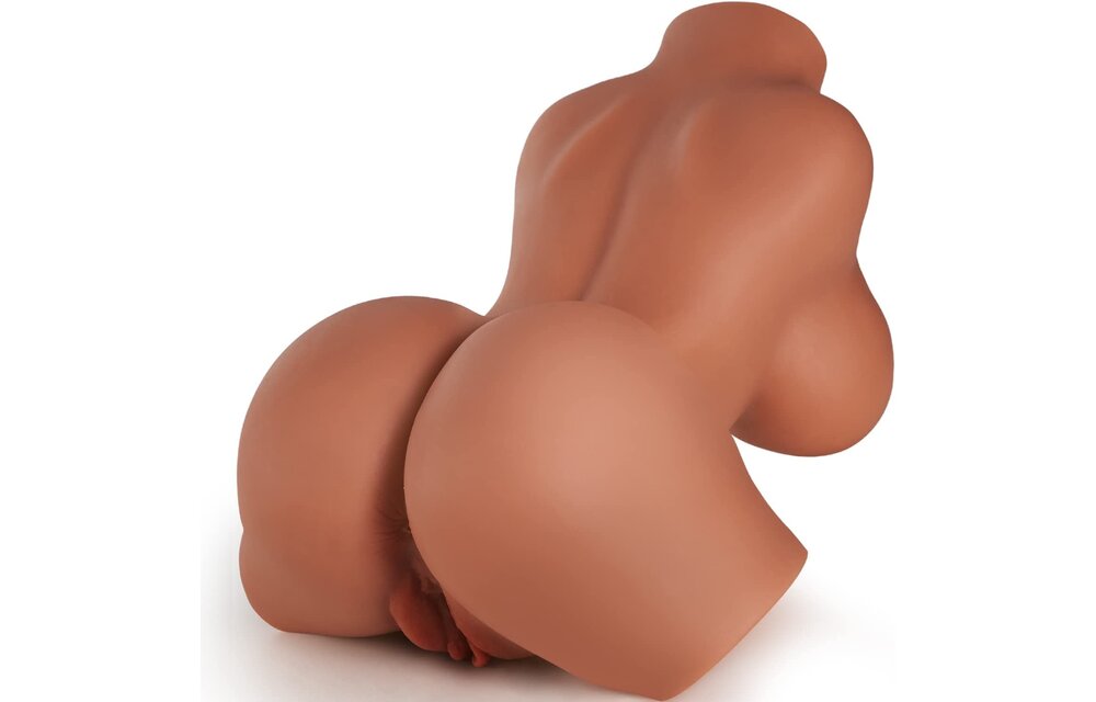 Adult Sex Toy - Realistic Vagina & Ass Masturbator Chocolate