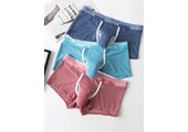 Mens Ice Silk Elephant Nose Boxer Briefs Pouch Underwear 3 pairs