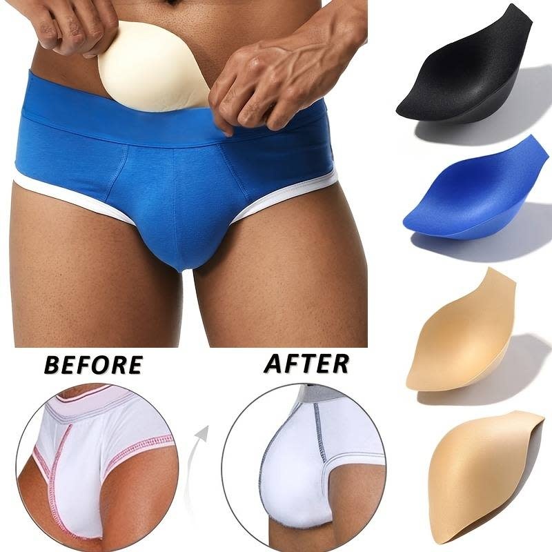 Men Bulge Enhancing Underwear Cup Sponge Pad