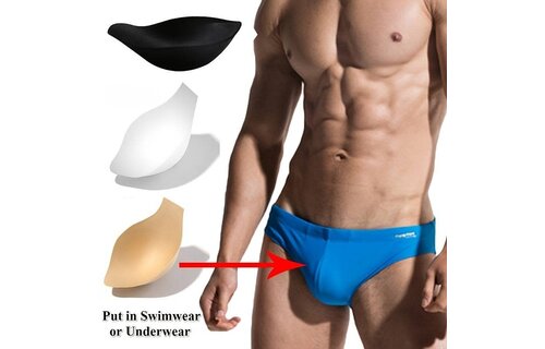Men Bulge Enhancing Underwear Cup Sponge Pad