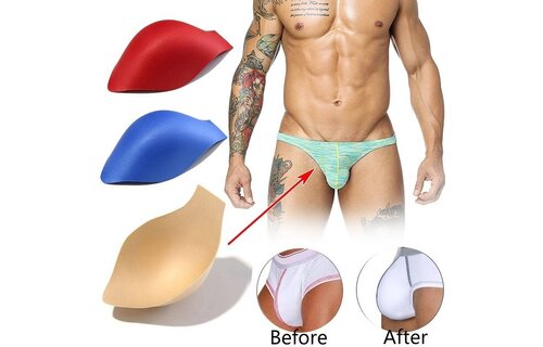 Men Bulge Enhancing Underwear Cup Sponge Pad