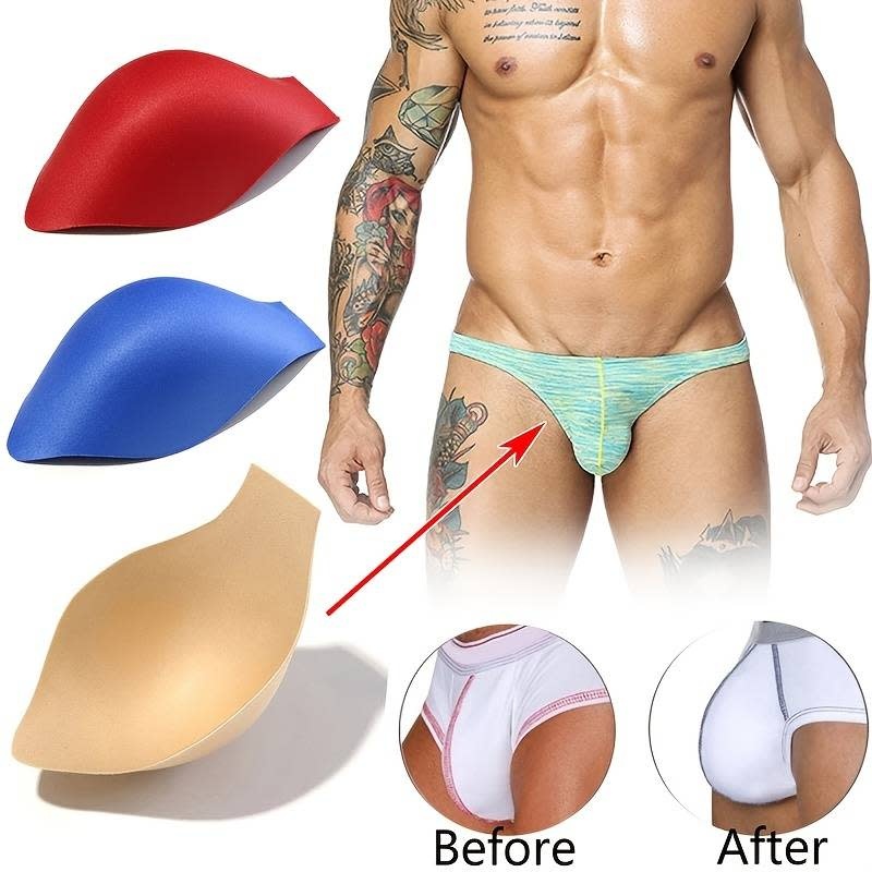 Men Bulge Enhancing Underwear Cup Sponge Pad