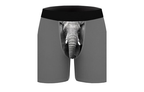 Mens Elephant Funny Novelty Pouch Boxer