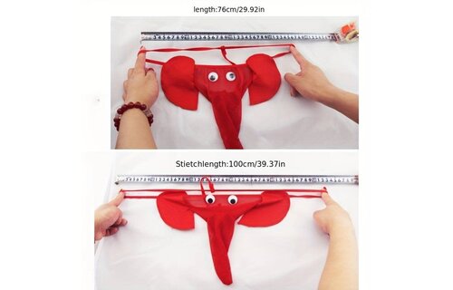 Men Elephant G-strings Panties Novelty Thongs Underwear Briefs