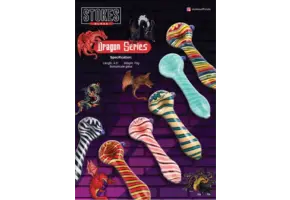 Stokes - Glass Dragon Series Bowl Pipe