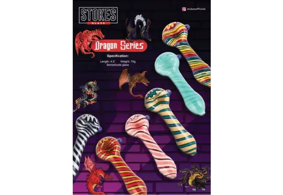 Stokes - Glass Dragon Series Bowl Pipe