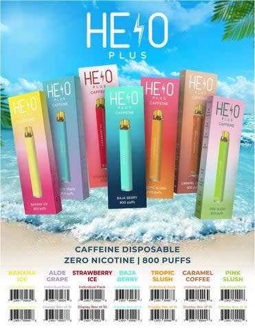 Helo Plus -  Disposable Caffeine Vape 800 Puffs