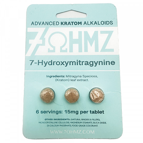 7OHMZ -7 Hydroxymitragynine Kratom Extract Tablet 3ct