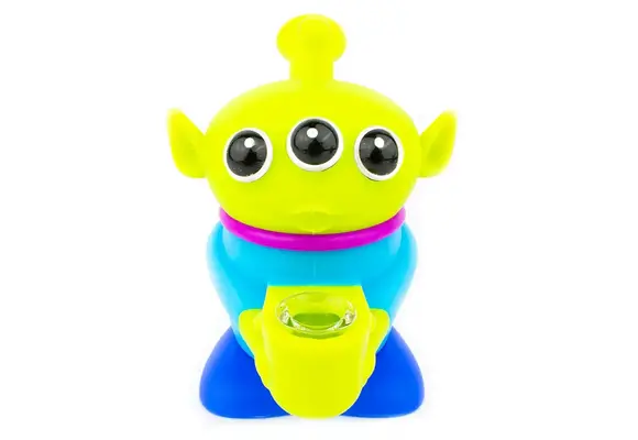 3 Eye Alien Silicone Hand Pipe
