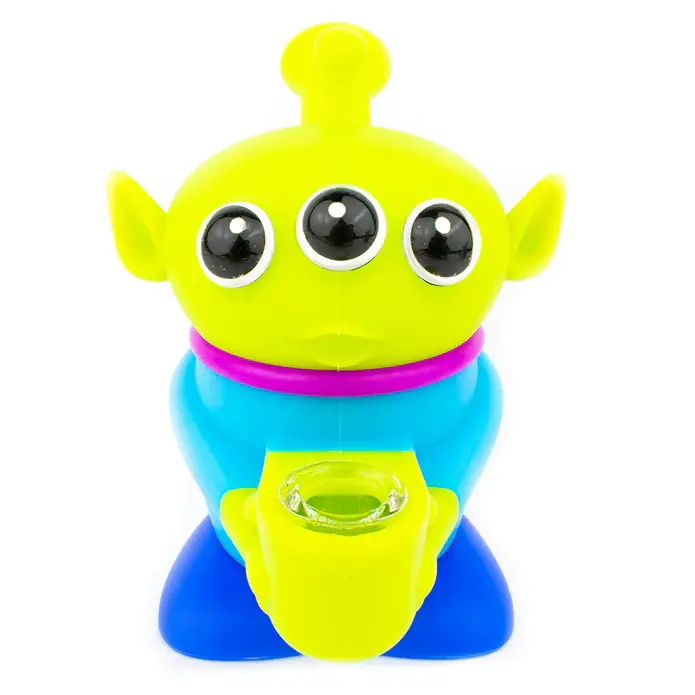3 Eye Alien Silicone Hand Pipe