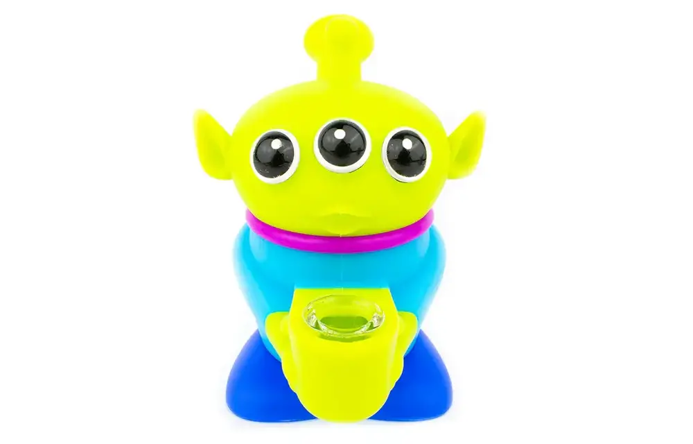 3 Eye Alien Silicone Hand Pipe