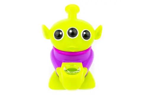 3 Eye Alien Silicone Hand Pipe