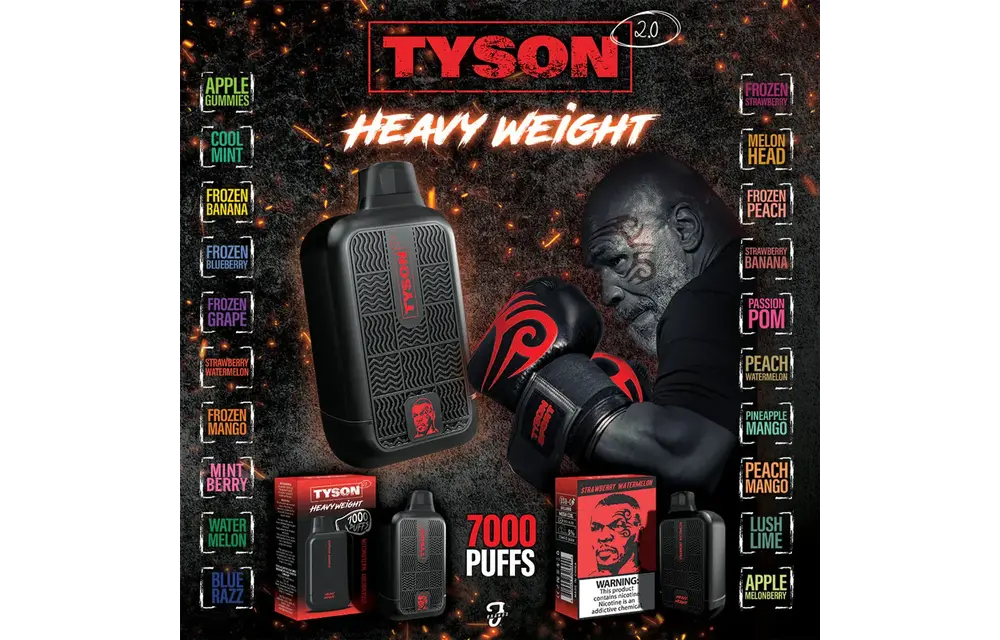 Tyson 2.0 - Disposable Vape Heavy Weight 7000 Puffs