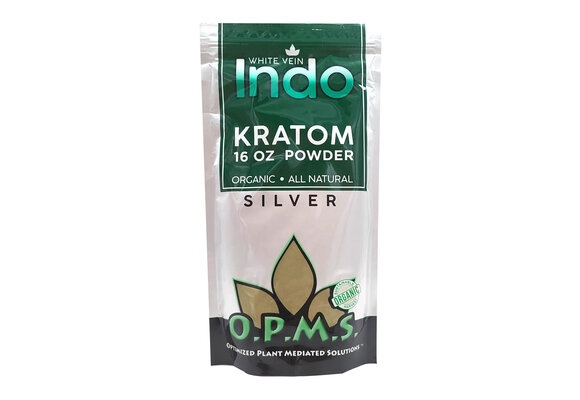 OPMS - Kratom Powder Silver Indo 16oz