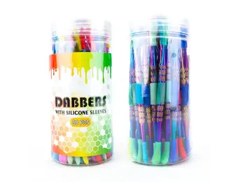 Dabbers w/ Silicone Sleeves - Concentrate Dab Tool Rainbow Anodized Stainless Steel