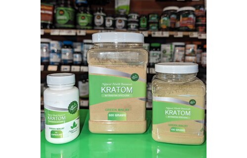 Natural Health Botanicals - Kratom Green Malay Powder 500g