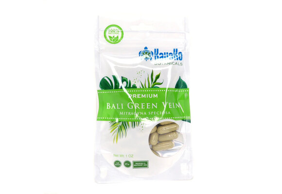 Kavako Botanicals - Kratom Capsule BALI GREEN Vein 40ct