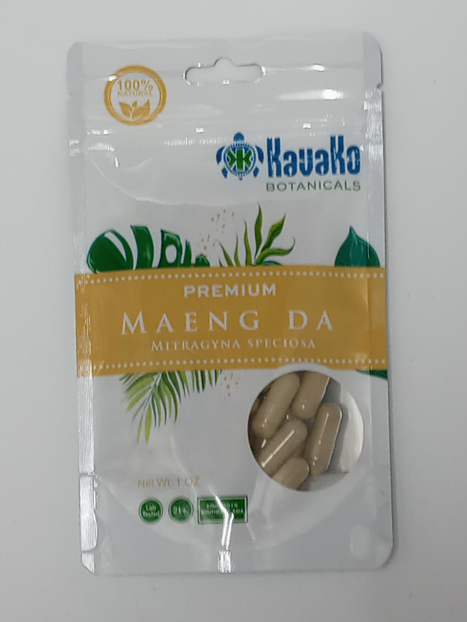 Kavako Botanicals - Kratom Capsule PREMIUM MAENG DA 1oz