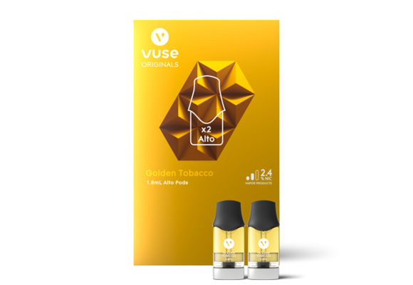 VUSE - Refillable Pod Cartridge ALTO Golden Tobacco 2.4% (2pk 1.8ml)