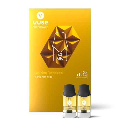 VUSE - Refillable Pod Cartridge ALTO Golden Tobacco 2.4% (2pk 1.8ml)