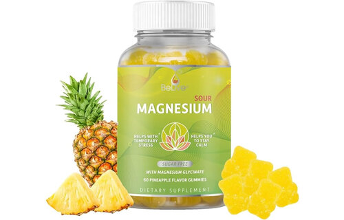 BeLive - Magnesium Glycinate Gummies Pinapple 60ct