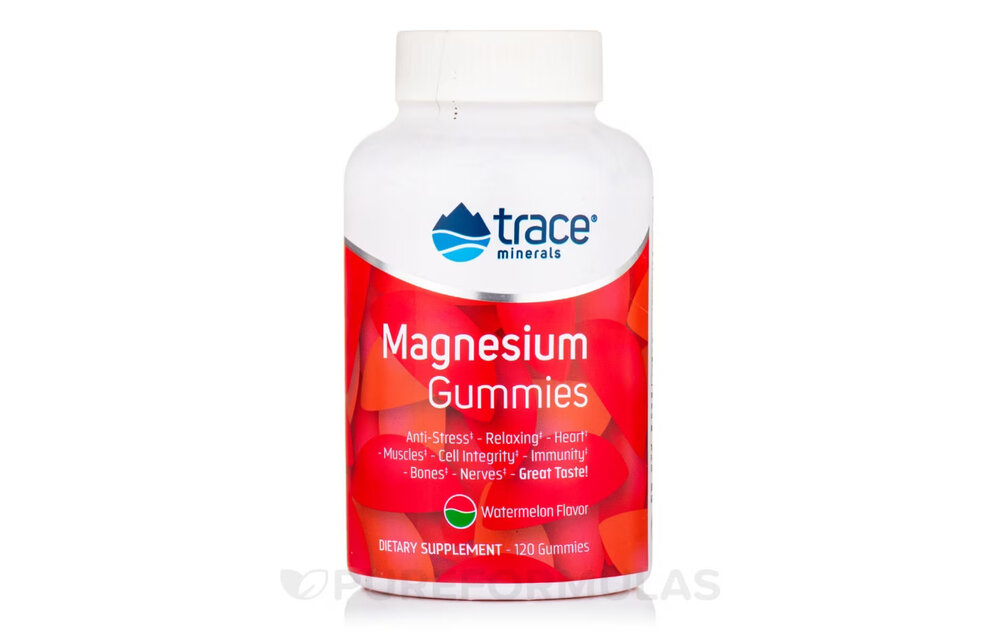 Trace Minerals Magnesium Citrate Gummies Watermelon 120ct TGRNOW