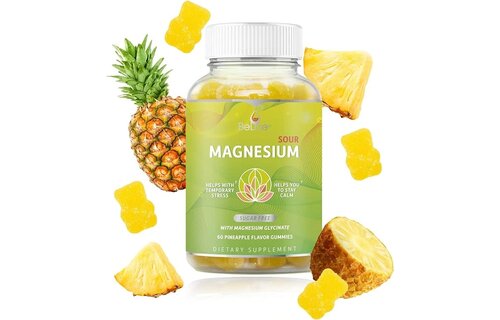 BeLive - Magnesium Glycinate Gummies Pinapple 60ct