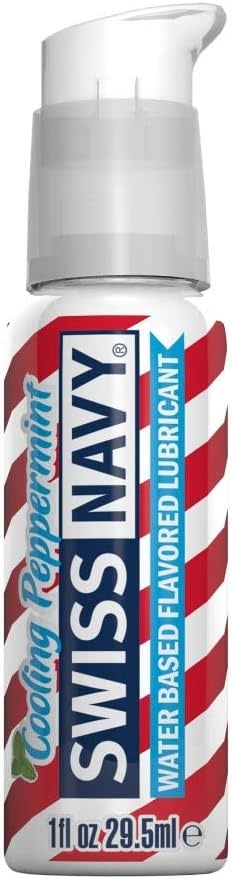 Sexual Lubricant - Swiss Navy Flavors Cooling Peppermint, 1 Fl. Oz