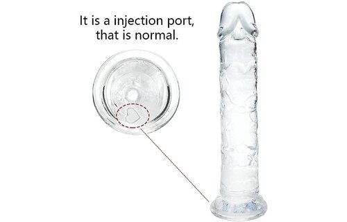 Adult Sex Toys - 7 Inches Small Clear with Strong Suction Cup Realistic Dildo for Beginner
