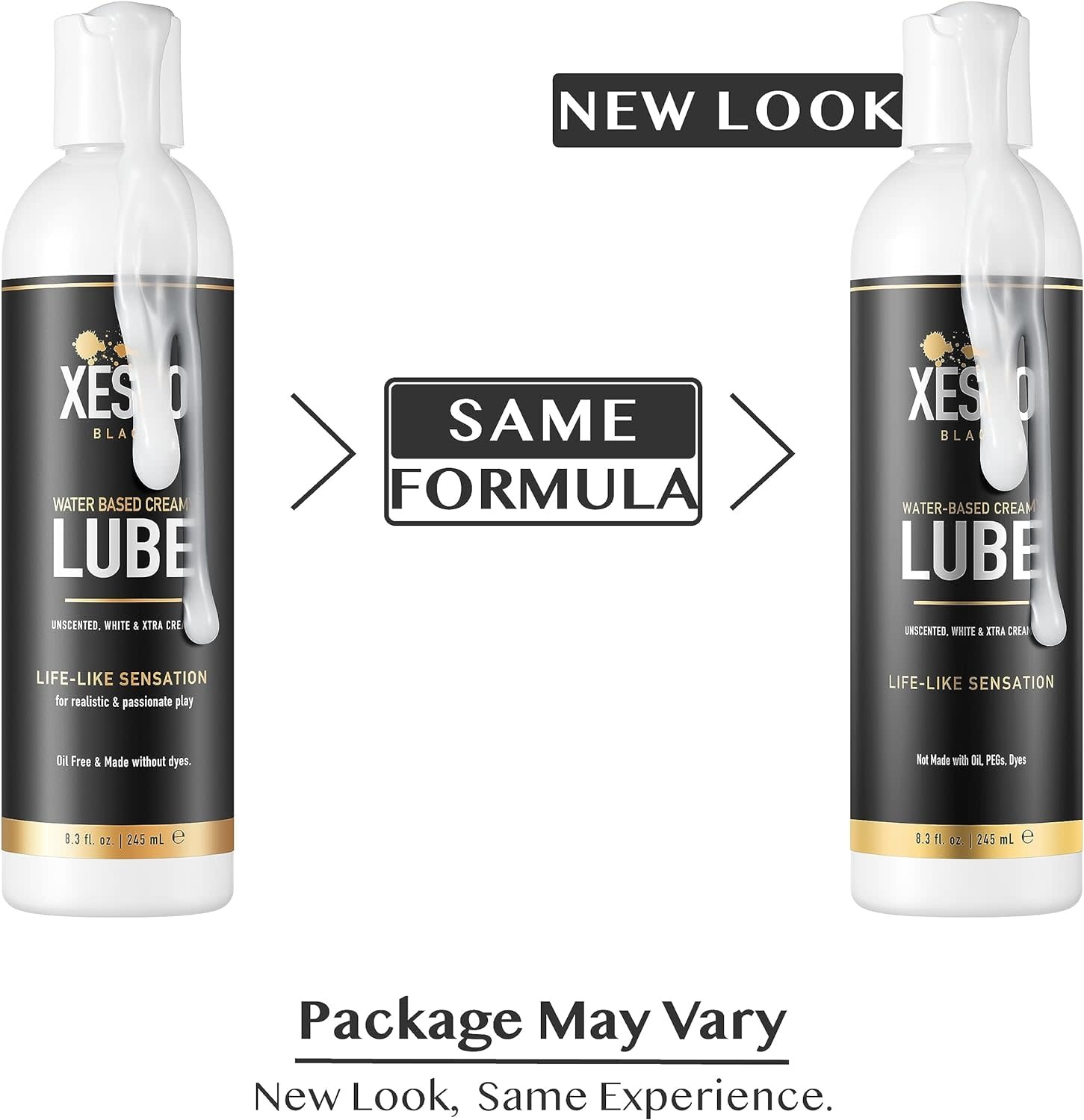 Sexual Lubricant - XESSO Water Based Creamy Lube, Unscented 8.3 Fl Oz