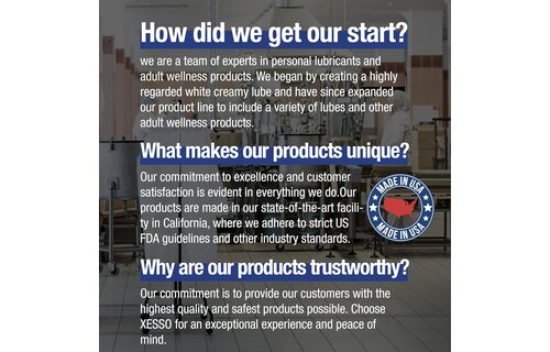 Sexual Lubricant - XESSO Water Based Creamy Lube, Unscented 8.3 Fl Oz