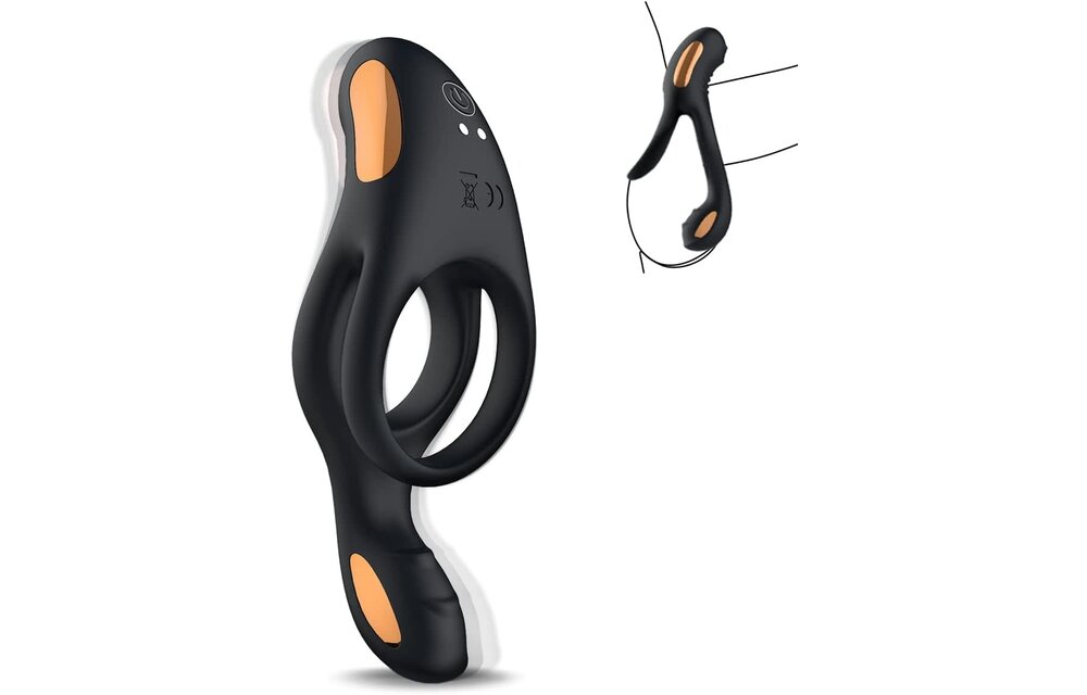 Adult Sex Toy - Vibrating Cock Ring Black