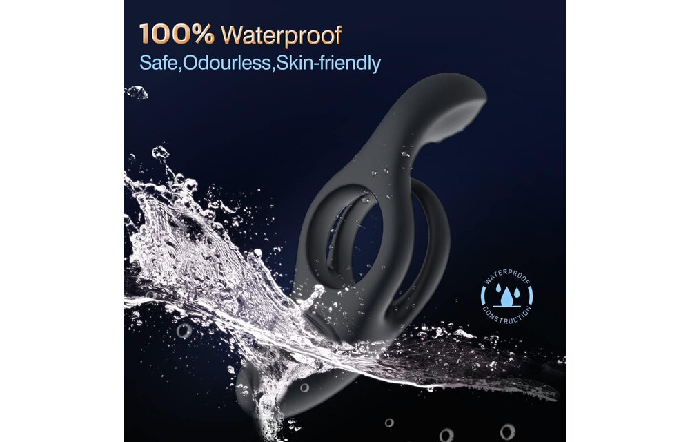 Adult Sex Toy - Vibrating Cock Ring Black