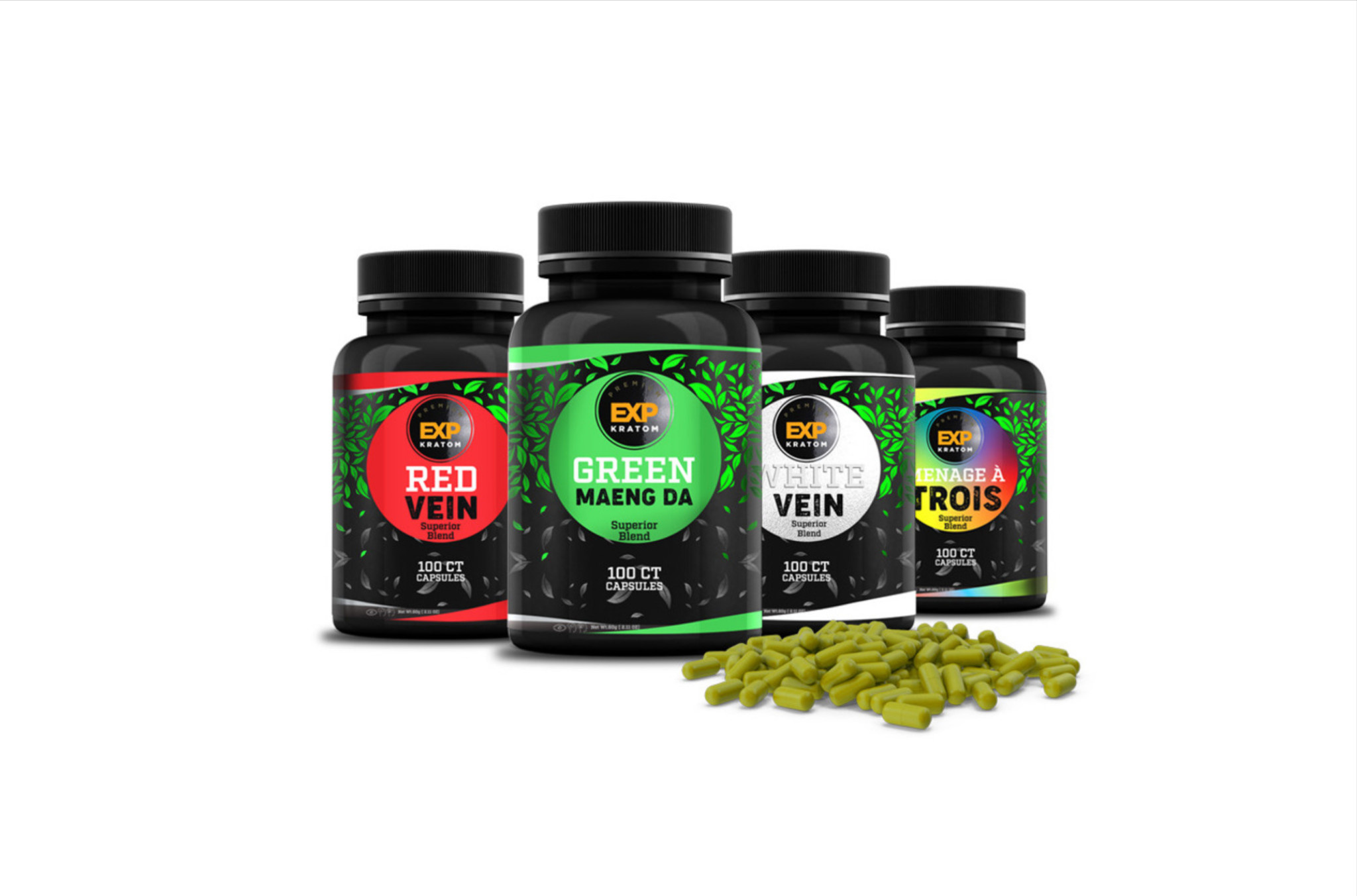 Experience Botanicals - Superior Blend Kratom Capsules 100ct